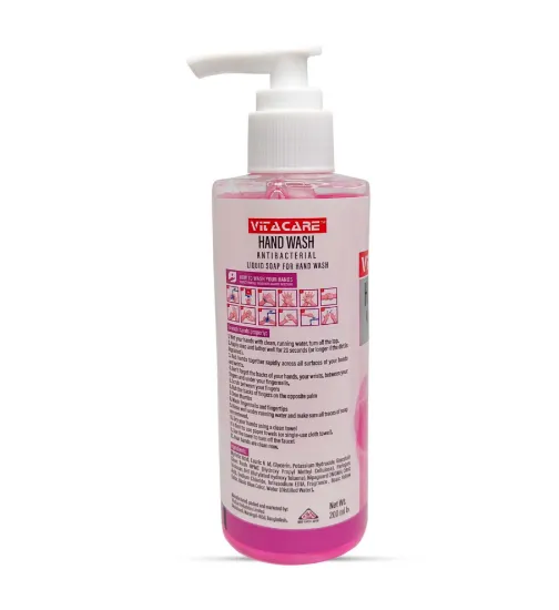 Picture of VITACARE LIQUID HAND WASH PREMIUM GRADE VELVETY  ROSE 400 ML PET BOTTLE