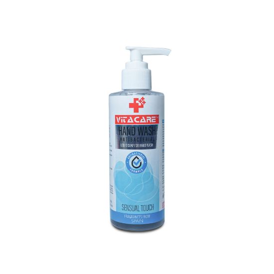 Picture of VITACARE LIQUID HAND WASH PREMIUM GRADE LIQUID SOAP SENSUAL TOUCH 200 ML PET BOTTLE