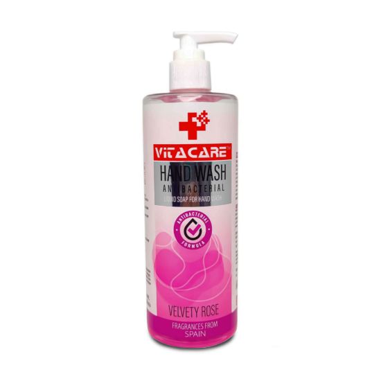 Picture of VITACARE LIQUID HAND WASH PREMIUM GRADE VELVETY  ROSE 400 ML PET BOTTLE