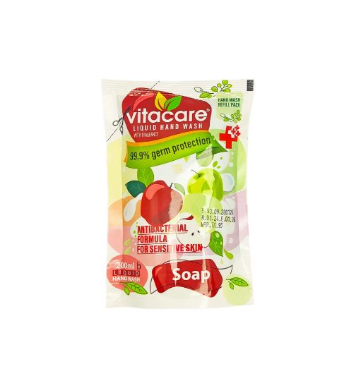 Picture of VITACARE LIQUID HAND WASH (LIQUID SOAP) BL FRAGRANCE 200 ML REFILL PACK